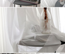Load image into Gallery viewer, White Tulle Chiffon Curtain