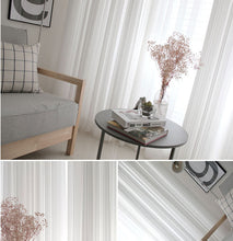 Load image into Gallery viewer, White Tulle Chiffon Curtain