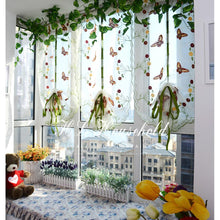 Load image into Gallery viewer, Butterfly Tulle Roman Shades Window Curtain