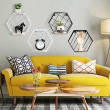 Load image into Gallery viewer, Hexagon Grid Wall Decoration Shelf