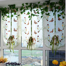 Load image into Gallery viewer, Butterfly Tulle Roman Shades Window Curtain