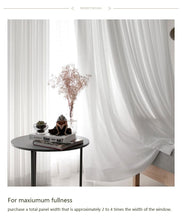 Load image into Gallery viewer, White Tulle Chiffon Curtain
