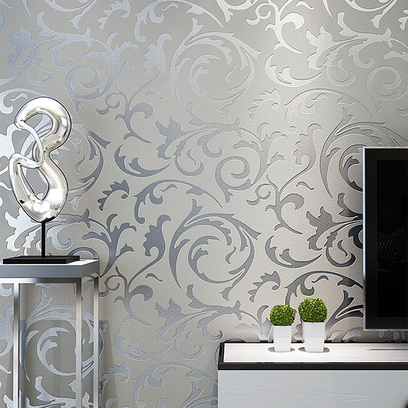 3D Victorian Embossed Wallpaper