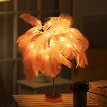Load image into Gallery viewer, Natural Ostrich Feather Lamp
