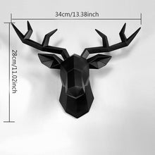 Load image into Gallery viewer, 3D Deer Head Sculpture Statue
