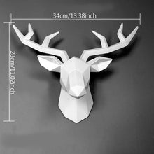 Load image into Gallery viewer, 3D Deer Head Sculpture Statue
