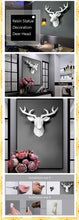 Load image into Gallery viewer, 3D Deer Head Sculpture Statue
