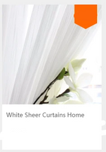 Load image into Gallery viewer, White Tulle Chiffon Curtain
